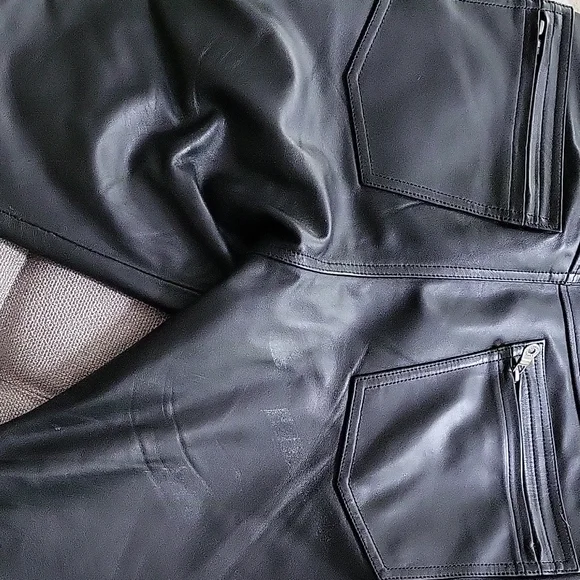 Harley-Davidson Black Leather Pants - Picture 6 of 9